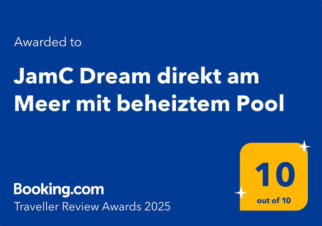 Jamc Dream Familientraum Direkt Am Meer Mit Beheiztem Pool Privlaka  Bagian luar foto